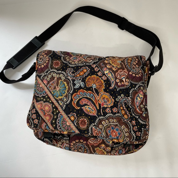 Vera Bradley Handbags - Vera Bradley Kensington print laptop messenger crossbody bag